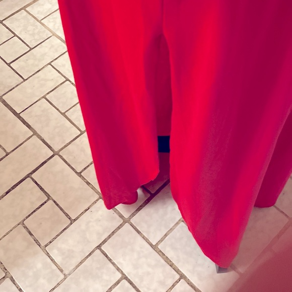 WOMENS OFF THE SHOULDER RUFFLE DRESS Size med SIDE SPLIT MAXI DRESS WITH POCKETS - Picture 4 of 14